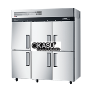 Tủ đông mát 6 cánh inox Turbo Air KRF65-6