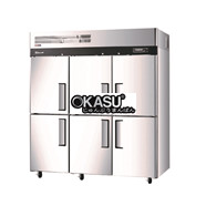 Tủ đông mát 6 cánh inox Turbo Air KRF65-6F