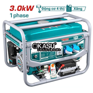 Máy Phát Điện Xăng 3Kw Total TP130005-1(có đề)