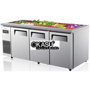 Bàn salad 3 cánh inox Turbo Air KSR18-3 1M8