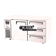 Bàn mát 1 cửa 3 ngăn kéo Turbo Air KUR15-3D-3