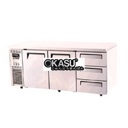 Bàn mát 2 cửa 3 ngăn kéo Turbo Air KUR18-3D-3