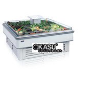 Tủ mát trưng bày rau củ quả loại đảo cứng OPO I0V1
