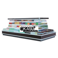 Tủ mát trưng bày thực phẩm nhiều ngăn góc chéo OPO SMS2D2-ST