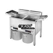 Bếp chiên nhúng đôi dùng gas Rinnai RFA-427G 46L