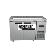  BÀN SALAD 2 CÁNH INOX OKIWI BMQ.SLD1275 - 1200x750x850