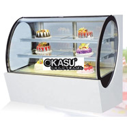TỦ TRƯNG BÀY BÁNH KEM KÍNH OVAL OKIWI QA740A