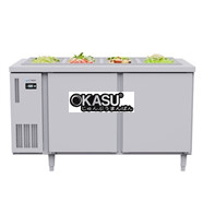 Bàn mát Salad 2 cánh inox ICYMAX ISR-2S127 1m2