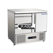 Bàn mát salad 1 cửa 2 ngăn kéo S901D2 - 250L