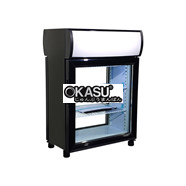 Tủ mát 2 cánh kính trước sau để bàn Kolner KN35B