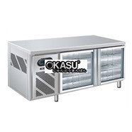 Bàn mát 2 cánh kính Berjaya B2D/C5/600-SM 1m5