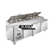 Bàn mát pizza 3 cánh Berjaya BS 3D/PCF8/Z 2m4