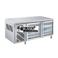 Bàn mát 2 cánh kính Berjaya B2D/C4/600-SM 1m2