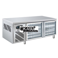 Bàn mát 2 cánh kính Berjaya B2D/C6/600-SM 1m8