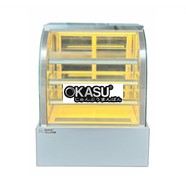 Tủ bánh kem mini để bàn kính cong 4 tầng Snow Village GB-100.Z4 0.7M