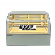 Tủ bánh kem mini để bàn kính cong Snow Village GB-120-T 0.9M