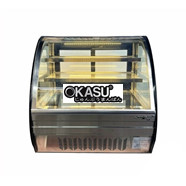 Tủ mát trưng bày bánh kem mini kính cong Snow Village GB-100 0.7M