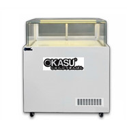 Tủ bánh kem kính vuông 1 tầng Snow Village GB-300-4L-Z1 1M2