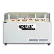 Tủ bánh kem kính vuông 1 tầng Snow Village GB-500-4L-Z1 1M8