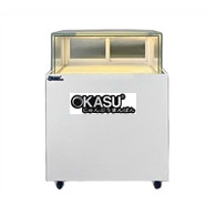 Tủ bánh kem kính vuông 1 tầng Snow Village GB-250-4L-Z1 0.9M 