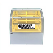 Tủ bánh kem mini để bàn kính cong Snow Village GB-100-T 0.7M