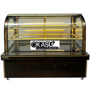 Tủ bánh kem kính cong 3 tầng Snow Village GB-500-4L 1M8