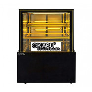 Tủ bánh kem kính vuông 3 tầng Snow Village GB-250-4L.Z 0.9M