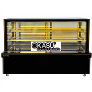 Tủ bánh kem kính vuông 3 tầng Snow Village GB-500-4L.Z 1M8