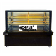 Tủ bánh kem kính vuông 3 tầng Snow Village GB-350-4L.Z 1M5