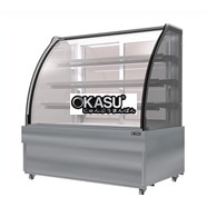 Tủ bánh kem kính cong 4 tầng Sanden Intercool SKK-0707Z 0.7M