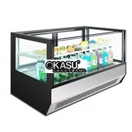 Tủ bánh kem để bàn kính vuông Turbo Gold TG-SC09T 0.9M