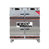 Tủ nấu cơm 24 khay kết hợp gas điện Vinaki Cảm ứng 24KDG-CU