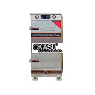 Tủ nấu cơm 12 khay kết hợp gas điện Vinaki Cảm ứng 12KDG-CU