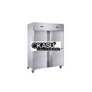 Tủ đông và mát 4 cánh Inox Kolner KRCF-5-3