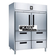 Tủ mát 2 cánh 4 ngăn inox Kolner KN-PW8U2HNHN