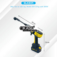 Máy rửa xe dùng pin SUMIKA SD4