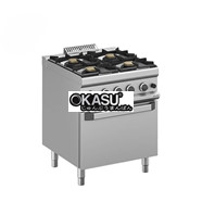 Bếp âu 4 họng có lò nướng dùng gas MFB77FGXL