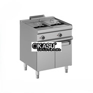 Bếp chiên nhúng 2 ngăn dùng điện có chân tủ MFRE77A