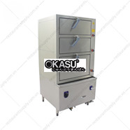 Tủ hấp 3 tầng dùng gas FGRS3DA