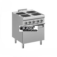 Bếp điện 4 họng vuông có lò nướng MPQ77FE