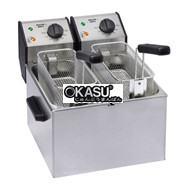 Bếp chiên nhúng điện 2 ngăn đặt bàn ROLLER GRILL FD 50D