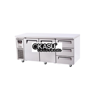 Bàn mát 3 ngăn kéo và 2 cửa Turbo Air KUR18-3D-3(FB)