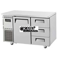 Bàn mát 3 ngăn kéo và 1 cửa TURBO AIR KUR12-3D-3(FB)