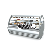 Tủ trưng bày bánh kem kính cong Troy