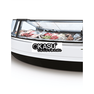 Tủ trưng bày kem kính cong Prisma S45