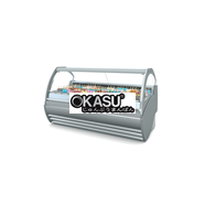 Tủ trưng bày kem kính cong Troy