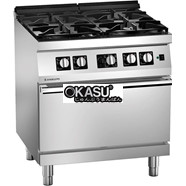Bếp âu 4 họng có lò nướng dùng gas ANGELO PO 1S1FA0GV