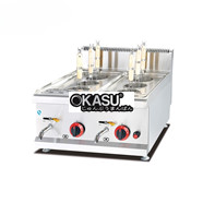 Bếp nấu mì 6 đầu dùng gas để bàn Jieguan GH-588