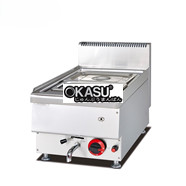 Nồi nấu soup 2 ngăn dùng gas để bàn Kolner GH-544