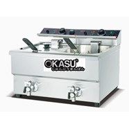 Bếp chiên nhúng 2 ngăn Jieguan DF-12L-2